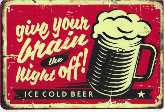 Antiqued Metal Signs