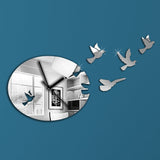 DIY decorative bird wall clock