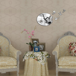 DIY decorative bird wall clock
