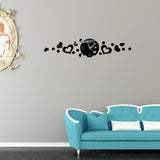 DIY decorative heart wall clock