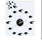 DIY decorative fish wall clock
