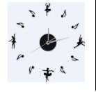 DIY decorative ballet wall clock