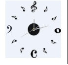 DIY decorative music wall clock