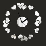 DIY decorative Heart wall clock