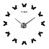 DIY decorative butterfly wall clock