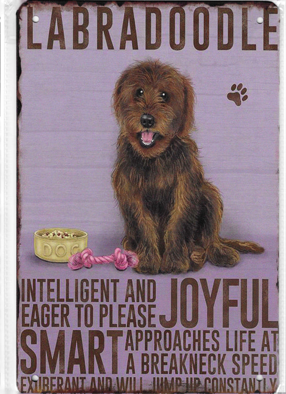 Antiqued Metal Sign