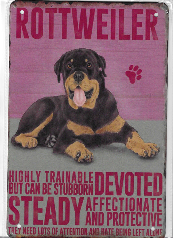 Antiqued Metal Sign