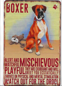 Antiqued Metal Sign