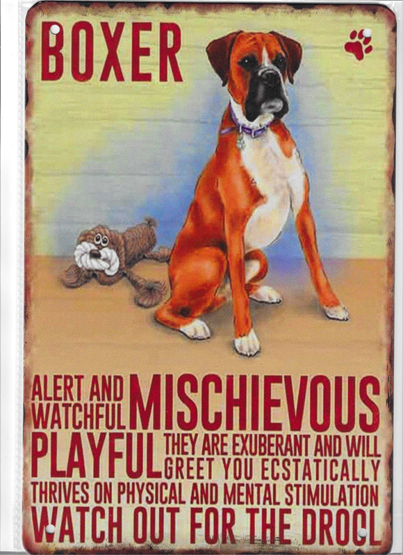Antiqued Metal Sign