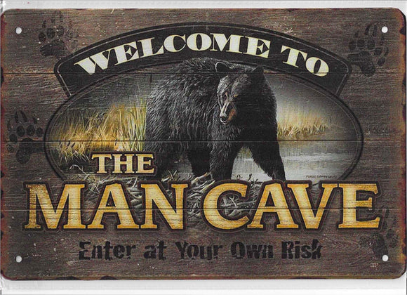 Antiqued Metal Sign