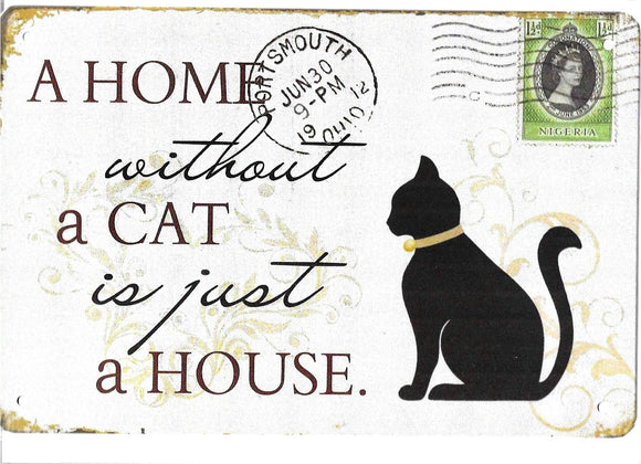 Antiqued Metal Sign