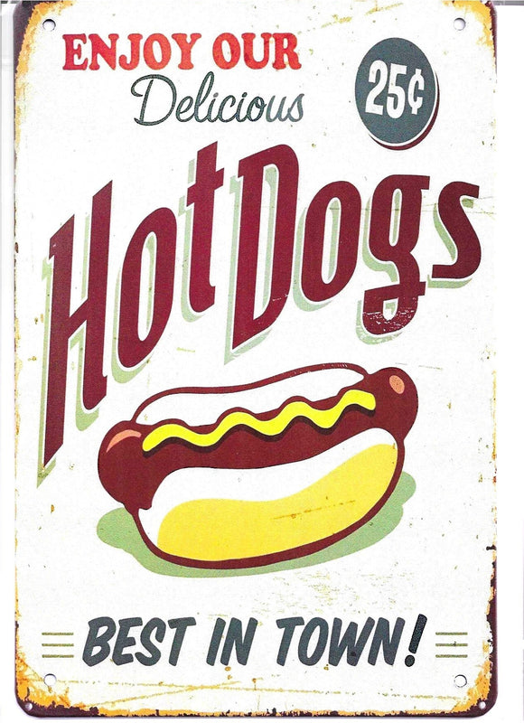 Antiqued Metal Sign