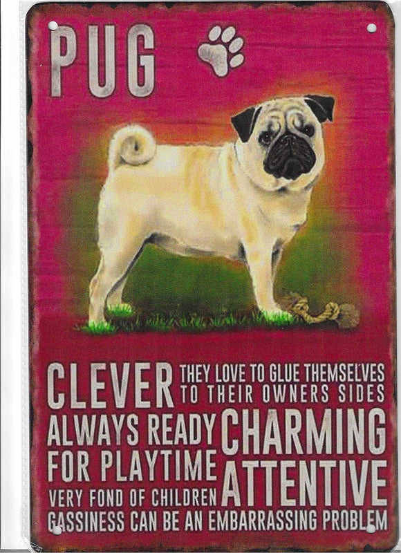 Antiqued Metal Sign