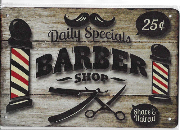 Antiqued Metal Sign