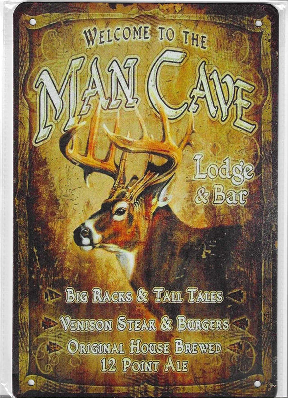 Antiqued Metal Sign