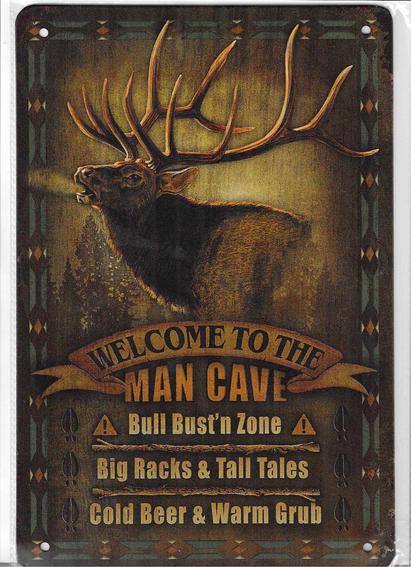 Antiqued Metal Sign