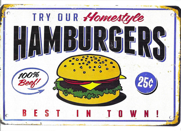 Antiqued Metal Sign