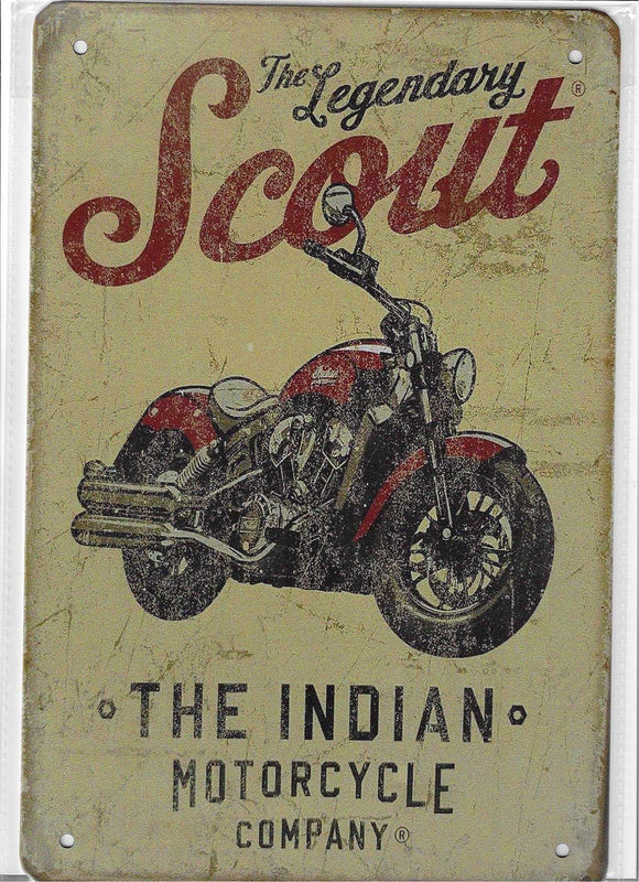 Antiqued Metal Sign