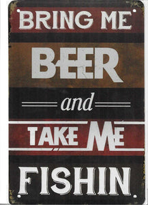 Antiqued Metal Sign