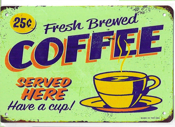 Antiqued Metal Sign