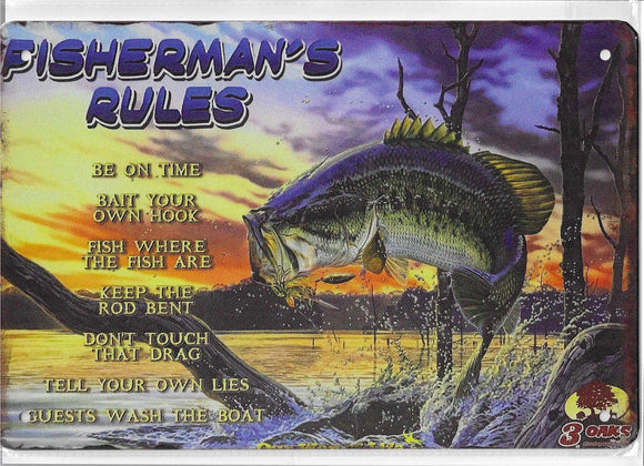 Antiqued Metal Sign