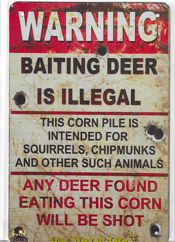 Antiqued Metal Sign