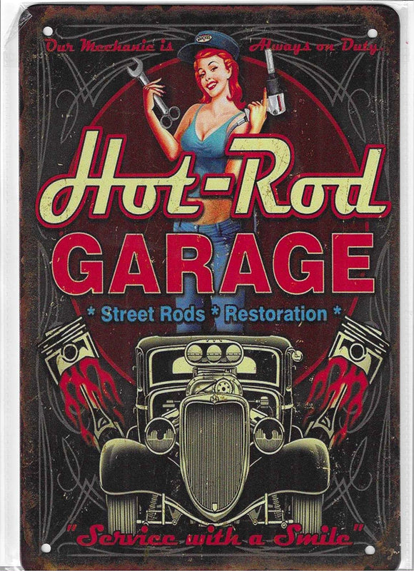 Antiqued Metal Sign