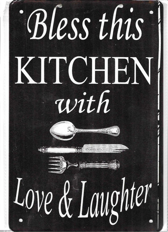 Antiqued Metal Sign