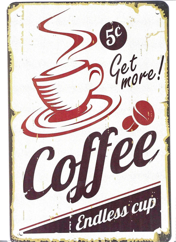 Antiqued Metal Sign