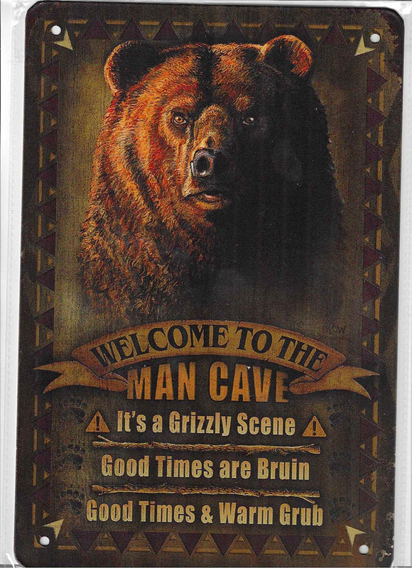 Antiqued Metal Sign