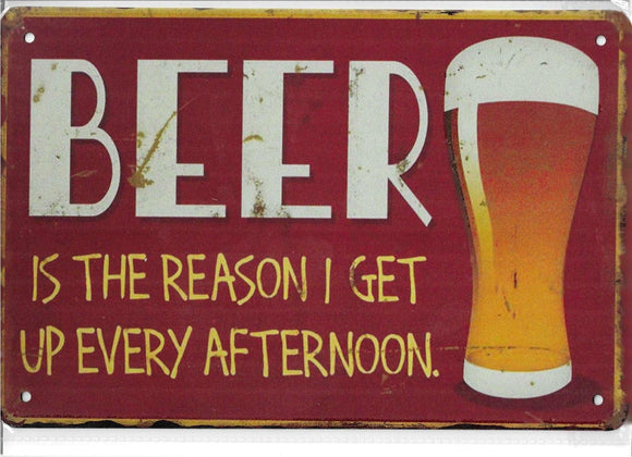 Antiqued Metal Sign