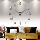 DIY decorative modern cats wall clock