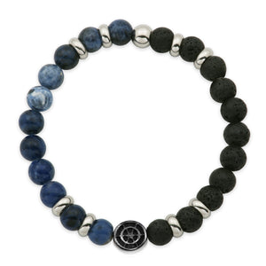 Steelx lava bead bracelet