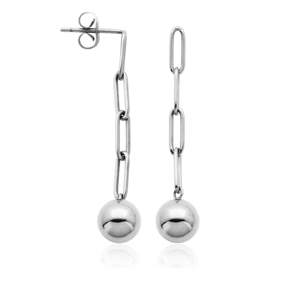Steelx chain link earrings