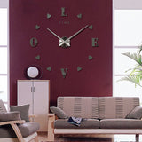 DIY decorative modern love wall clock