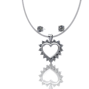 Reign Pendant and stud earrings set